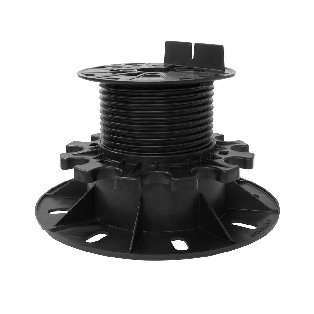 Deks Black Landscaping Adjustable Decking Pedestal In - 60Mm To 115Mm Polypropylene