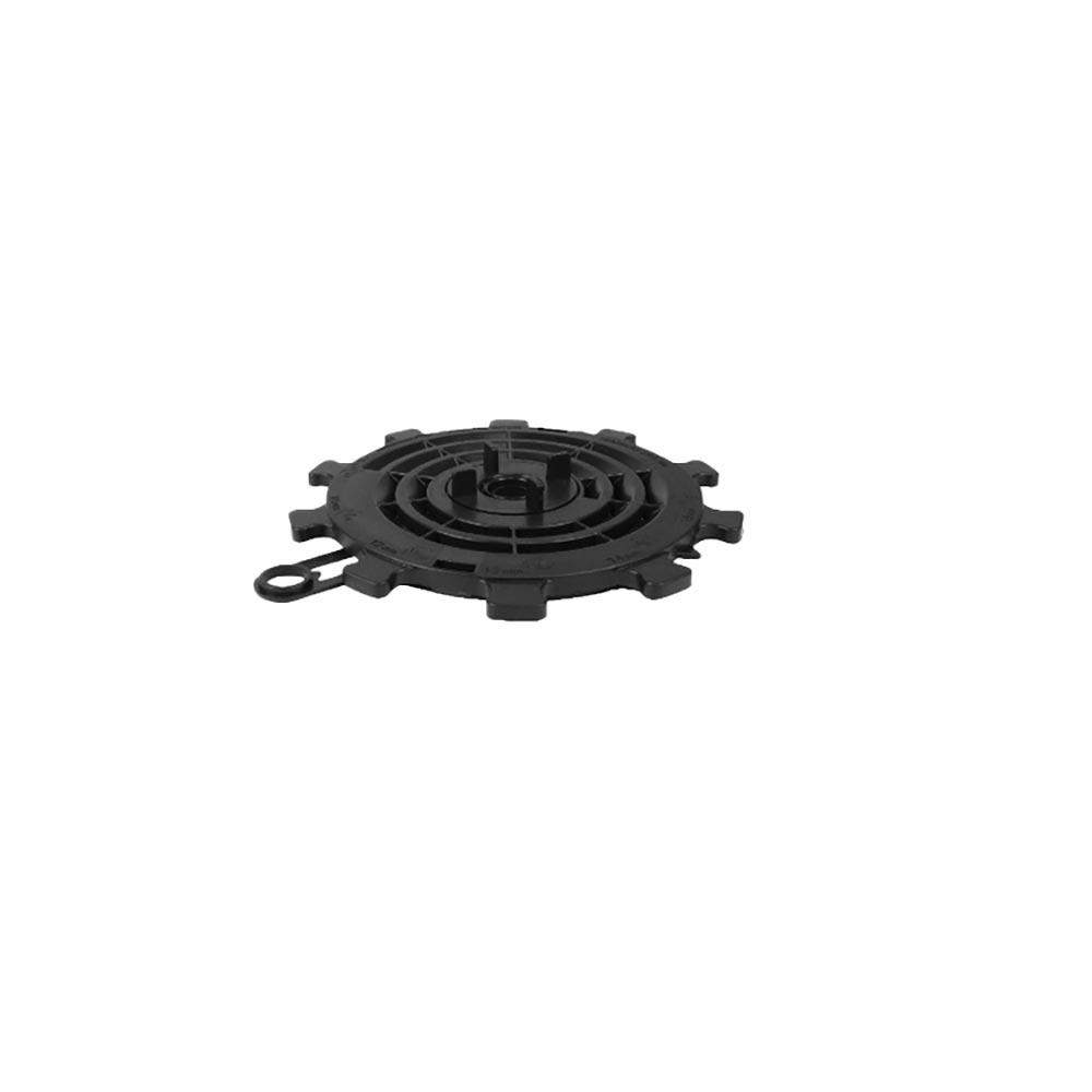 Deks Black Landscaping Adjustable Paving Pedestal In - 10Mm To 20Mm Polypropylene