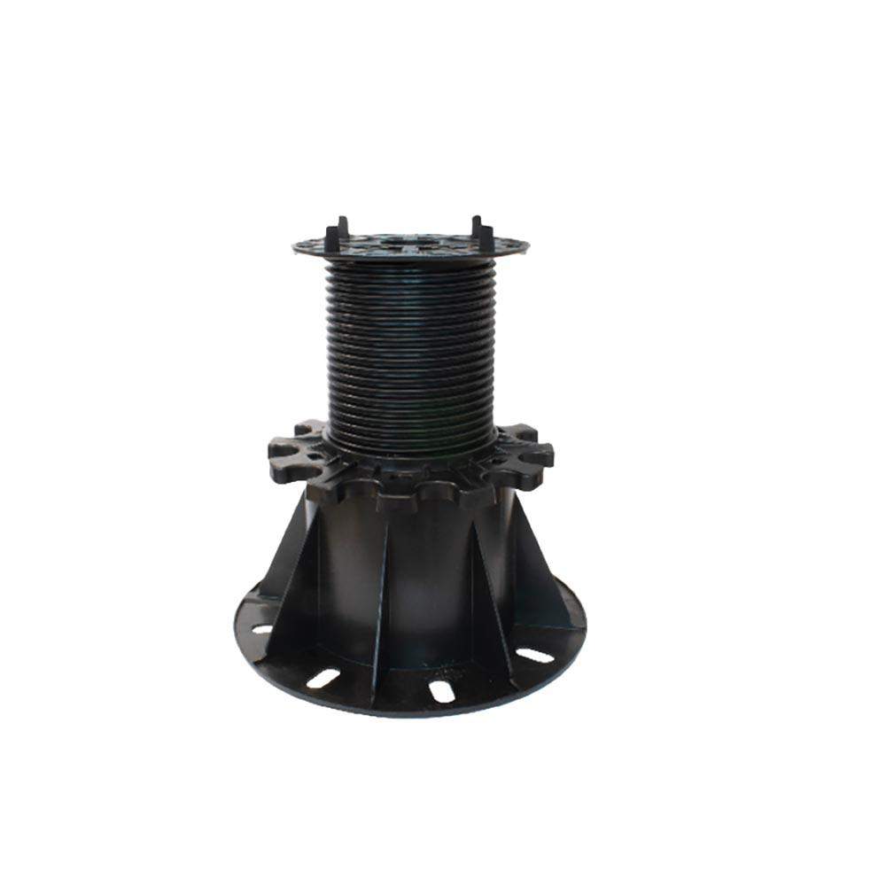 Deks Black Landscaping Adjustable Paving Pedestal In - 115Mm To 220Mm Polypropylene