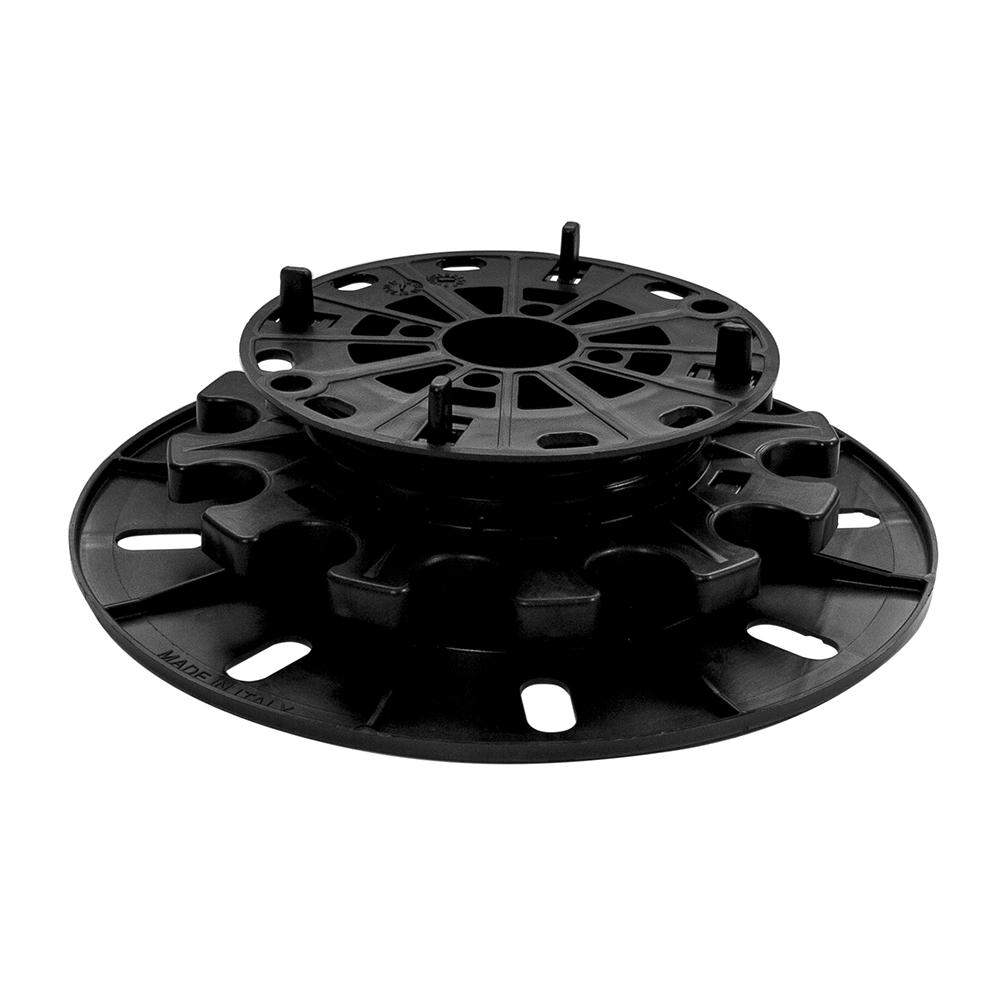Deks Black Landscaping Adjustable Paving Pedestal In - 35Mm To 60Mm Polypropylene