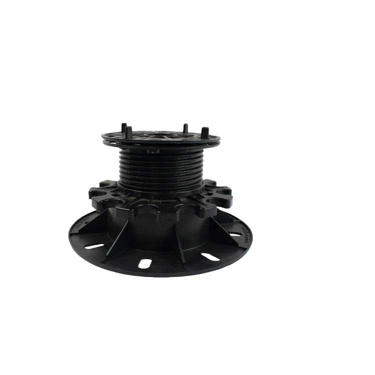 Deks Black Landscaping Adjustable Paving Pedestal In - 60Mm To 115Mm Polypropylene
