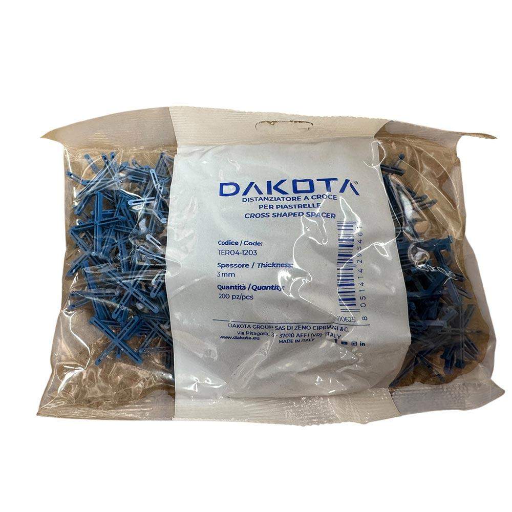 Deks Blue Landscaping General 3Mm X Shaped Tile Spacers - Pack Of 200 Plastic