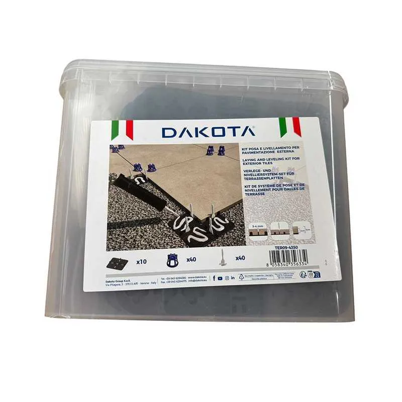 Tile Excursion Plate DEKS Landscaping Outdoor Tile 200mm x 200mm Black Levelling Paving ...