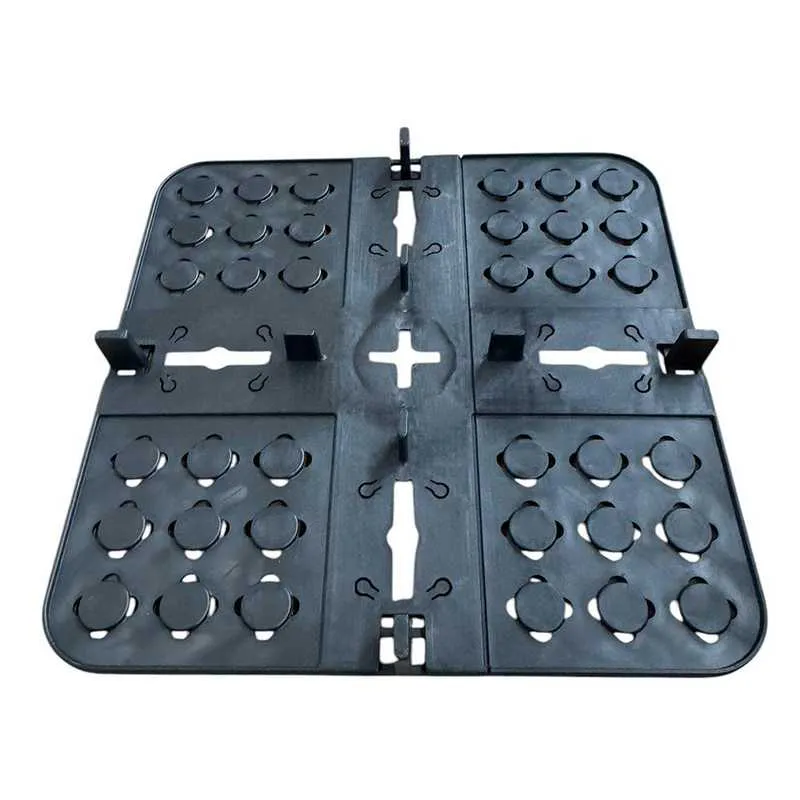 Tile Excursion Plate DEKS Landscaping Outdoor Tile 200mm x 200mm Black Levelling Paving ...