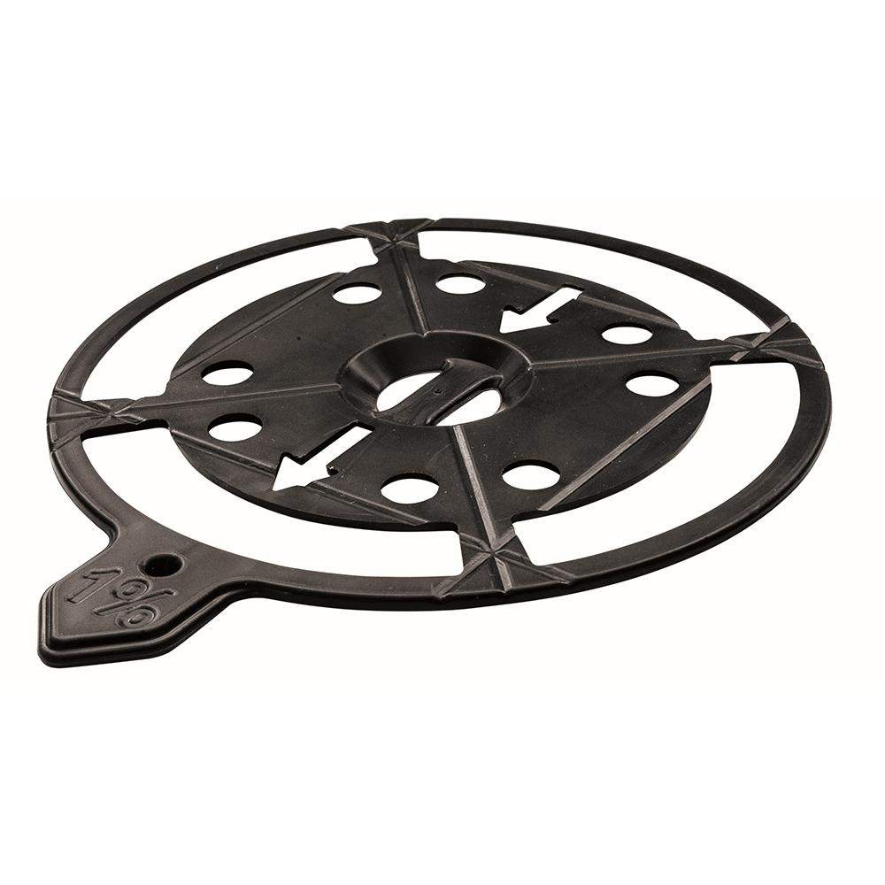 Deks Black Landscaping Pedestal Slope Regulator - 1% Rubber