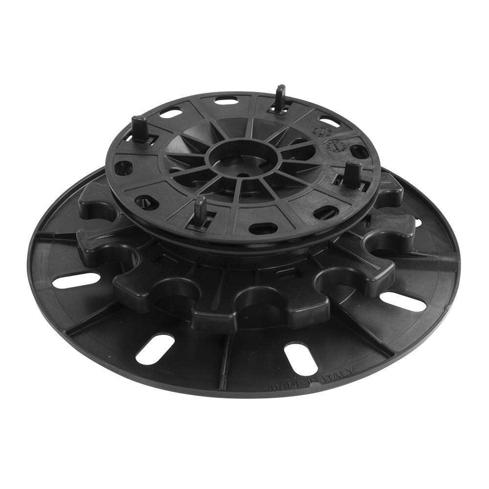 Deks Black Landscaping Self-Levelling Adjustable Paving Pedestal In - 41Mm To 66Mm Polypropylene