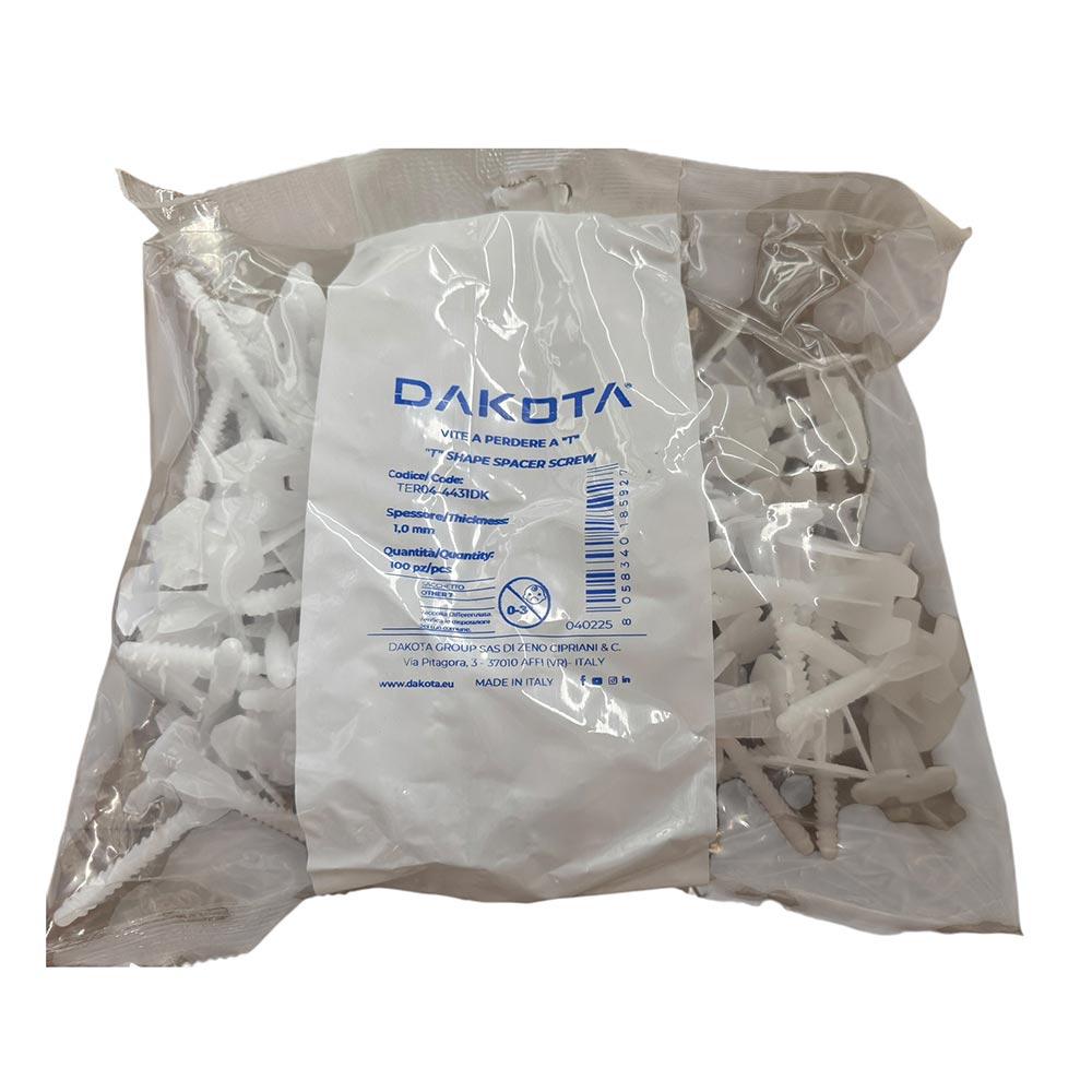 DEKS Landscaping Speed Level T Shaped Tile Spacer Screw - Pack of 100