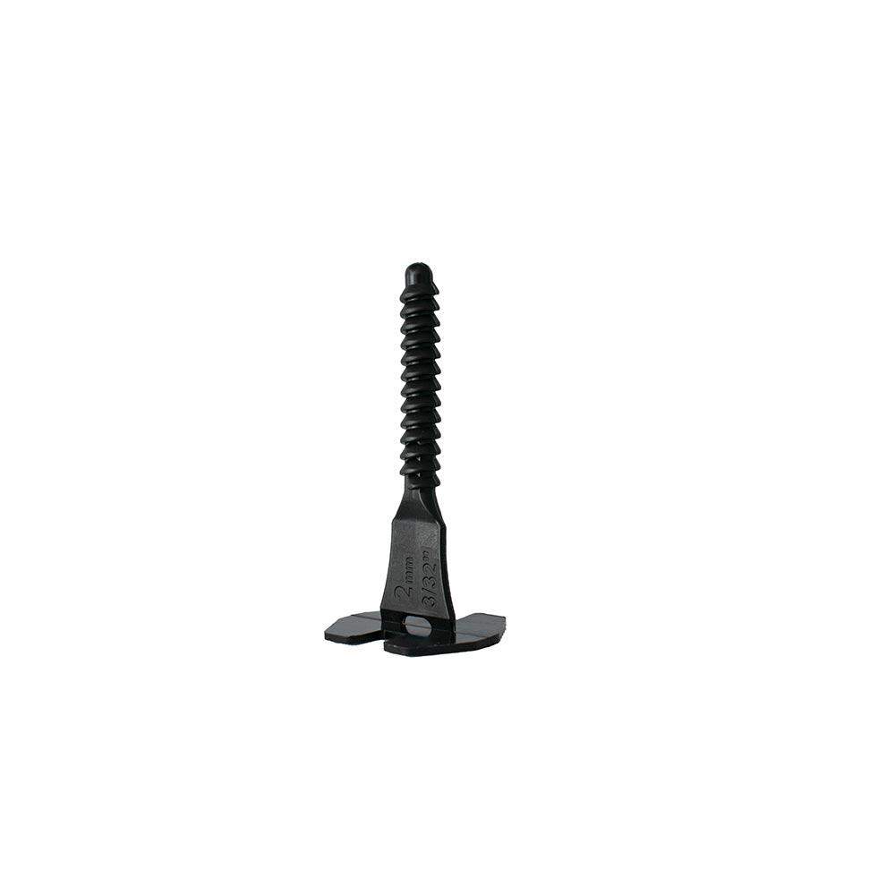Deks Black Landscaping Speed Level 2Mm Linear Tile Spacer Screws - Pack Of 100 Plastic