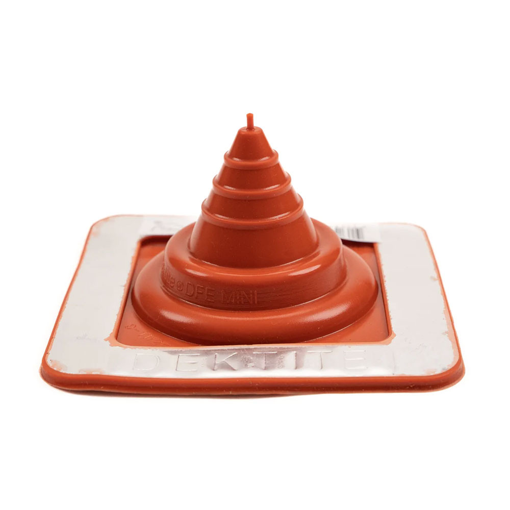 DEKTITE Solar Red Silicone Pipe Flashing for Metal Roofs