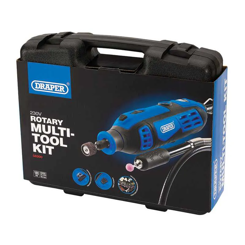 33360 Draper Draper Rotary 180W Multi-Tool Kit - Pack of 111 | BRICK SUPERSTORE®