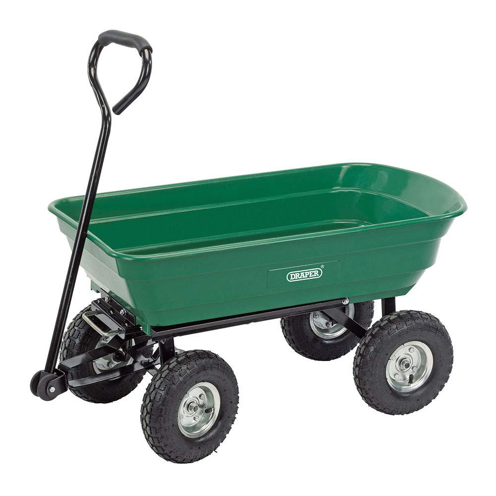 Draper 58553 Garden Tipping Trolley Cart, 75L88631 - Image 4