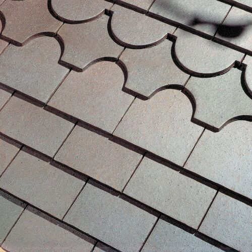 Dreadnought Premium Clay Club Roof Tile - Blue Brindle Smooth