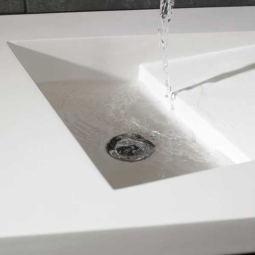 Dune Rectangular White Stone Resin Basin | Plumbing Superstore®
