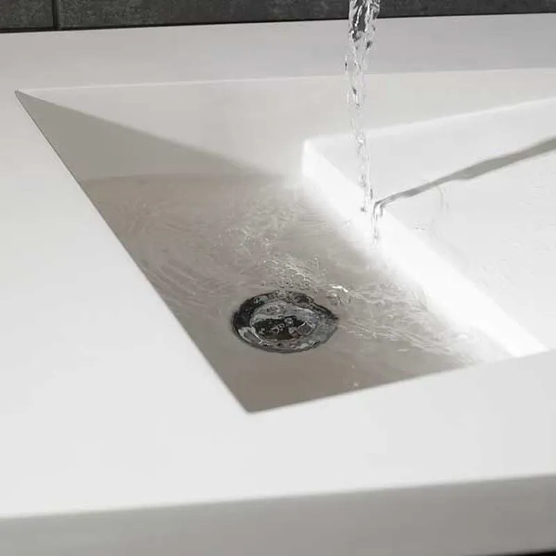 Dune Rectangular White Stone Resin Basin | Plumbing Superstore®