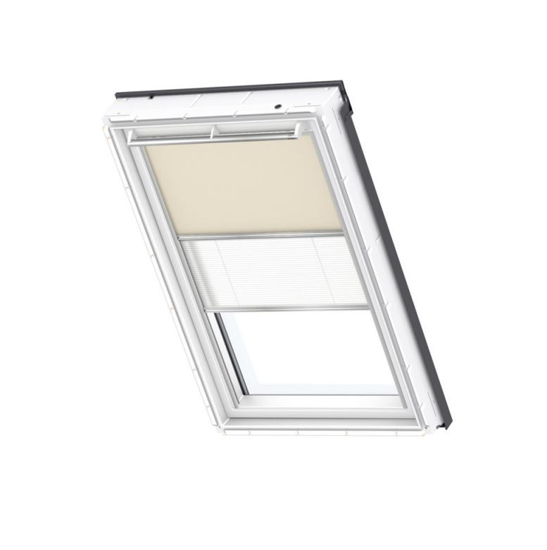 VELUX Duo Blackout Blind in Beige/White