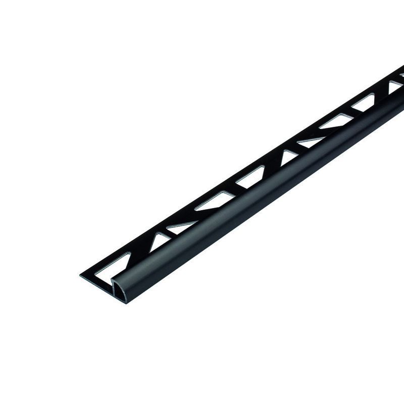 Durondell Round PVC Edge Trim Black 6mm x 2500mm x 6mm Tile Superstore®