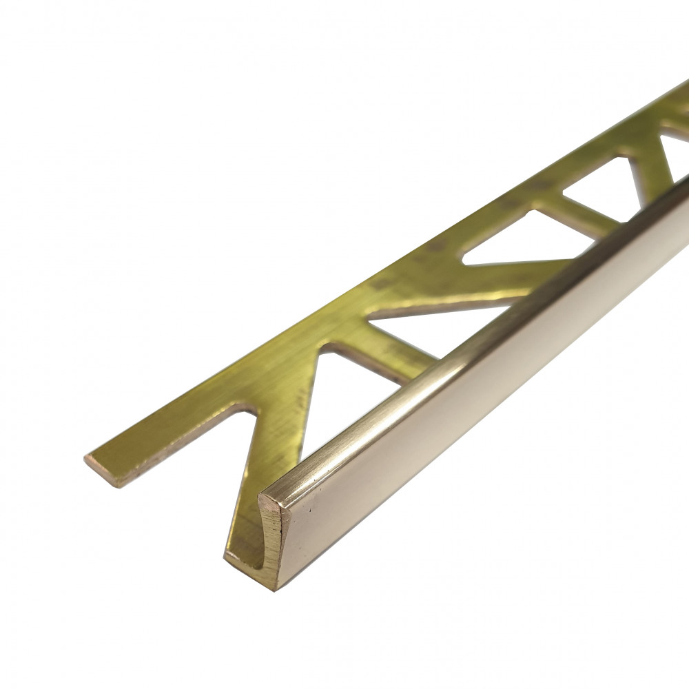 Durosol L Shaped Brass Edge Trim Polished
