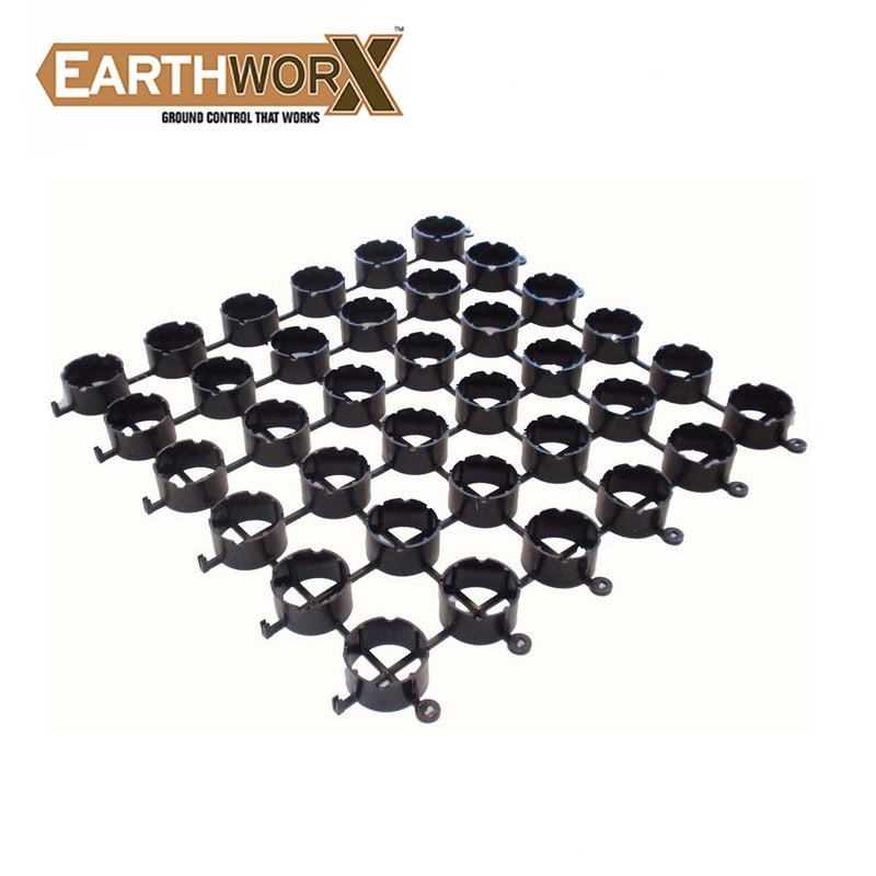 GRASSRINGS Black 500mm x 500mm - Pack of 4