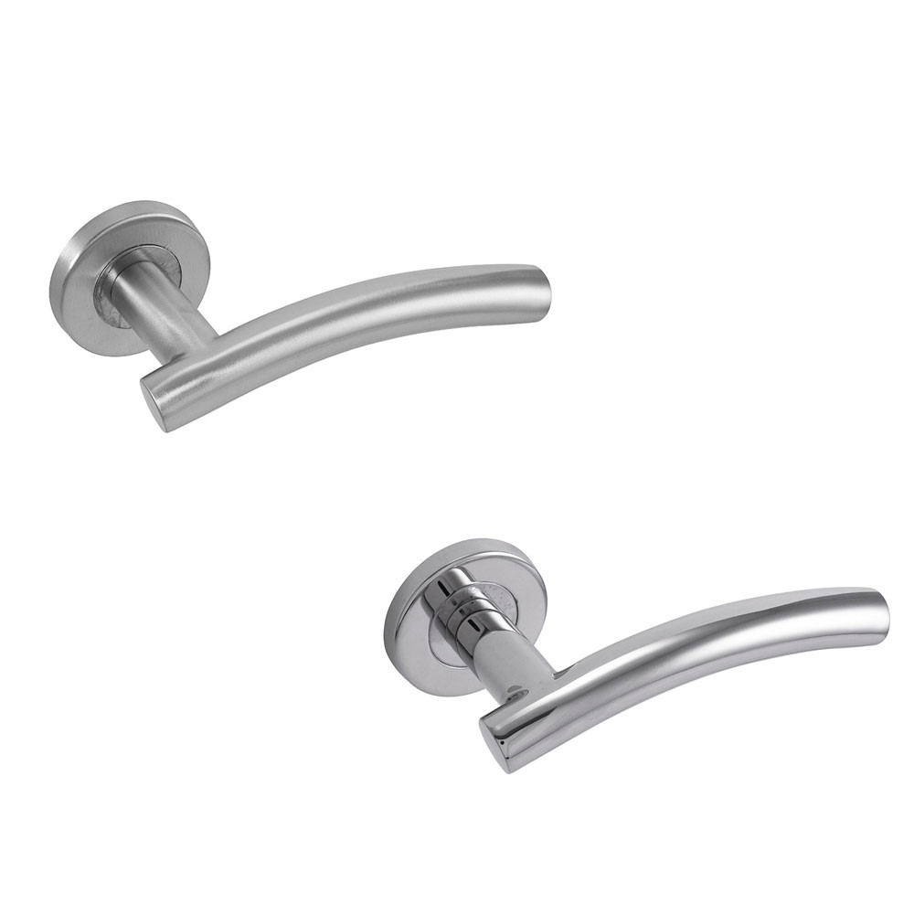Eclipse Arched Lever on Rose Door Handle FD60 Fire Rated