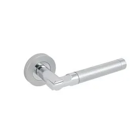 Eclipse Elettra Insignia Dual Finish Lever On Rose Chrome/Satin