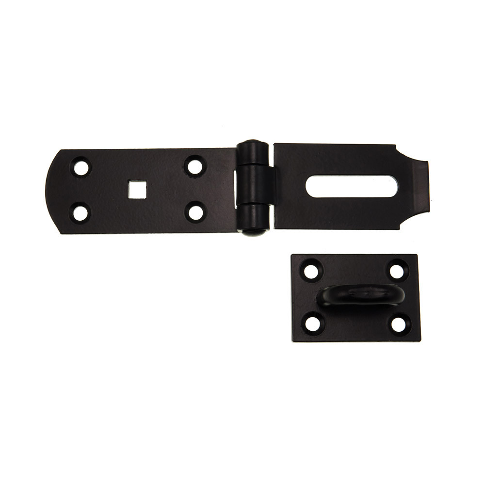Eclipse Hasp & Staple Heavy Duty Black