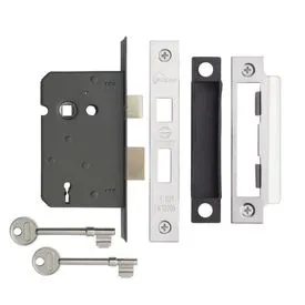 Eclipse 3 Lever Mortice  Sashlock Case 63mm - Nickel Plated