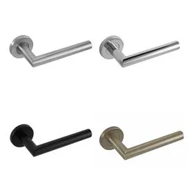 Eclipse Mitred Lever on Rose Door Handle FD60 Fire Rated