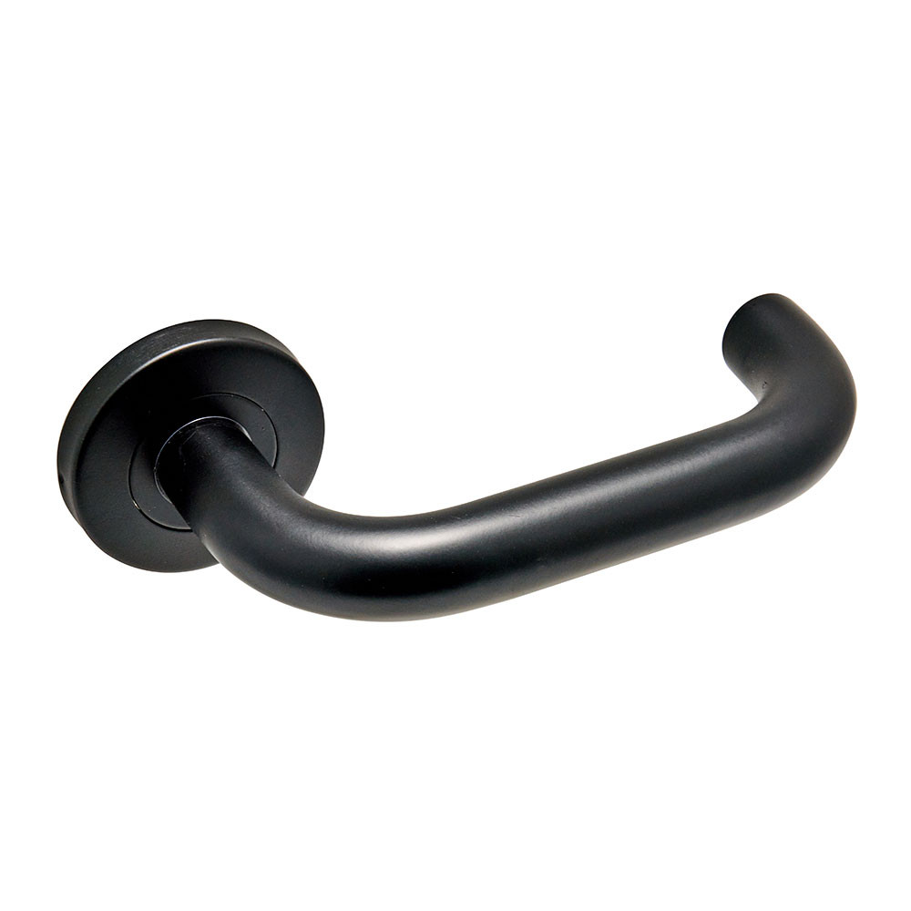 Eclipse Stainless Steel Safety Lever On Rose Black