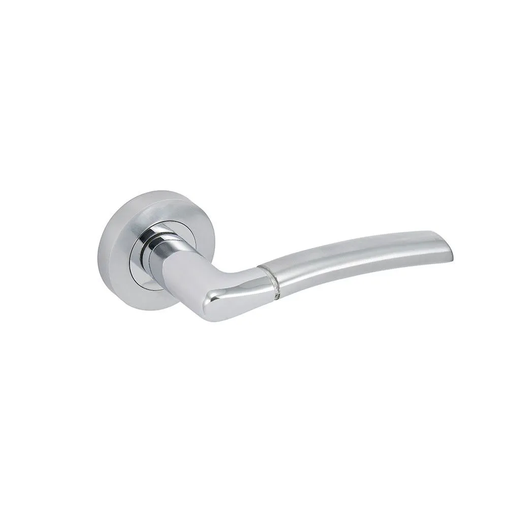eclipse tifosi insignia dual finish lever rose chrome satin handle