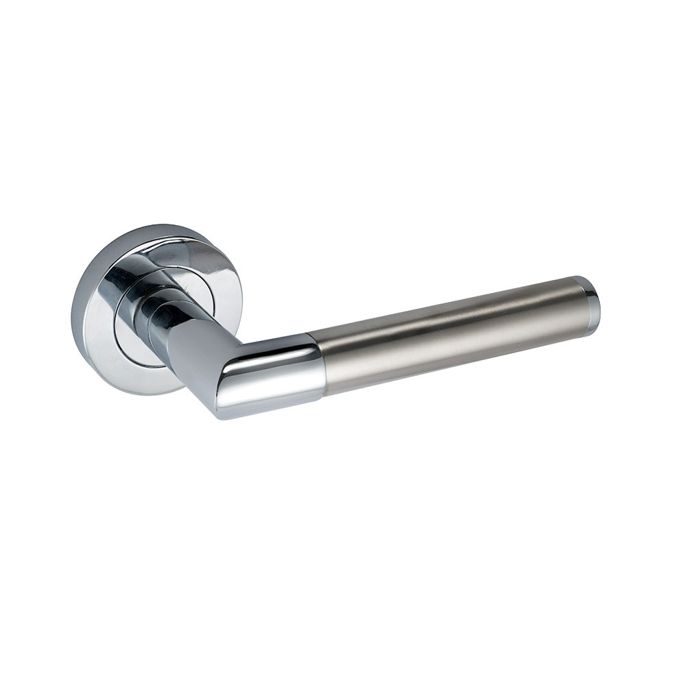 Eclipse Vogue Freestyle Lever On Rose Polished Chrome/Satin Chrome 