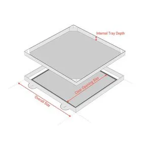 RMC Galvanised Steel Double Sealed Recessed Manhole Cover - 10 Tonne