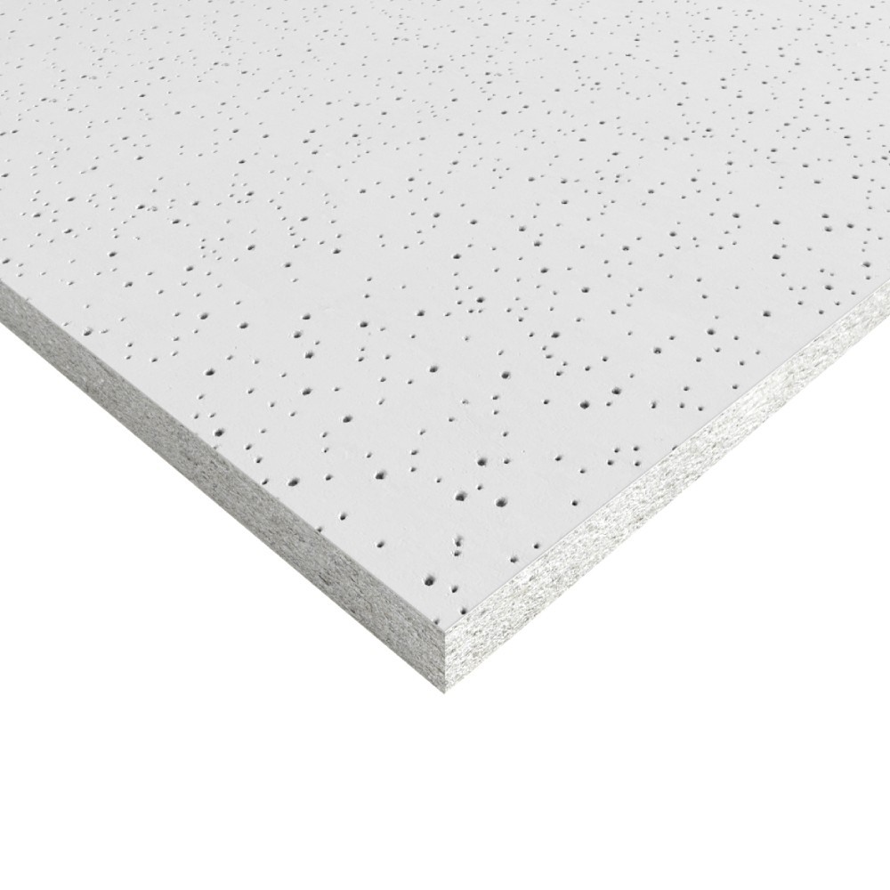 White Office Fissured Square Edge Ceiling Tiles 600mm - 4.32m2 Pack