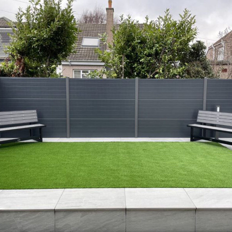 Endurofence Composite Fence Panel Anthracite Grey with Top Cap