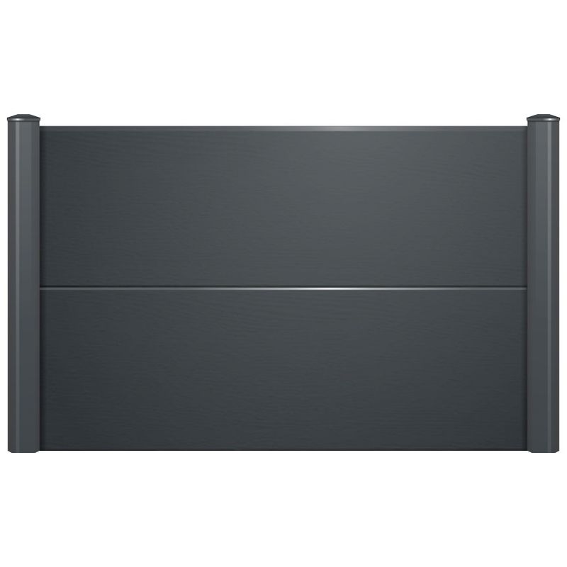 Endurofence Composite Fence Panel Anthracite Grey With Top Cap endurofence-composite-fence-panel-anthracite-grey-with-top-cap