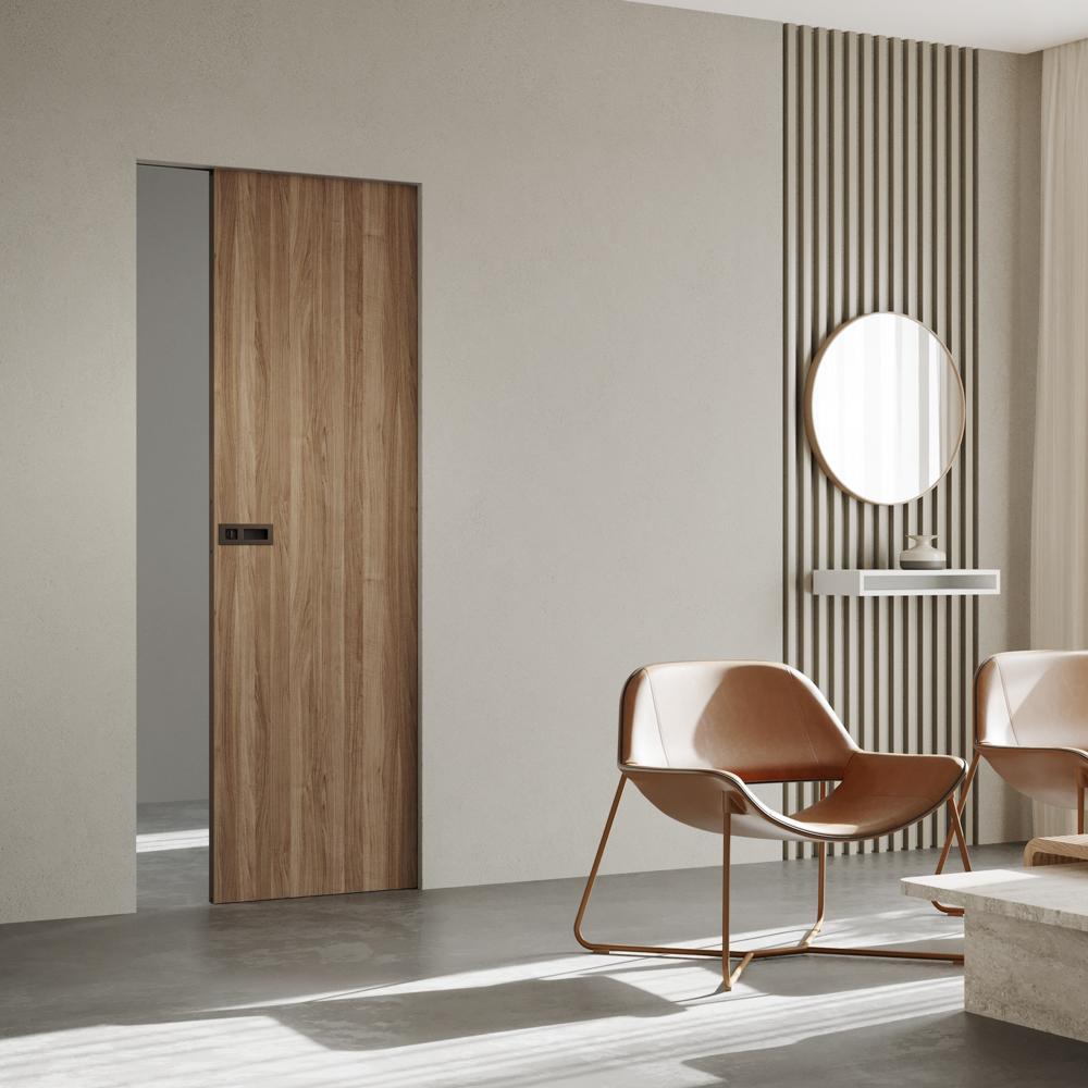 Ermetika Absolute Evokit Frameless Single Pocket Door System Suited to 125mm Walls