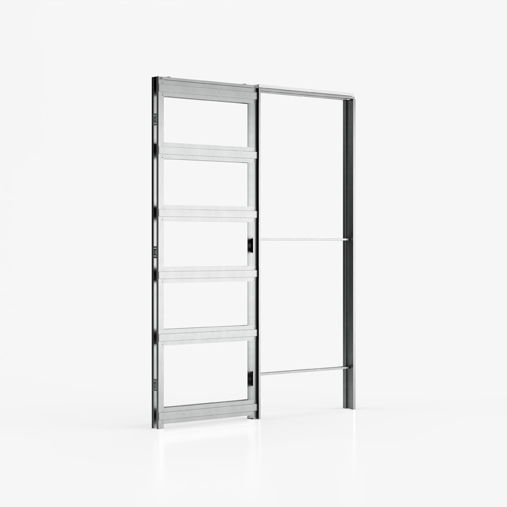 Ermetika Evokit Raw Wood Single Pocket Door System Suited to 125mm ...