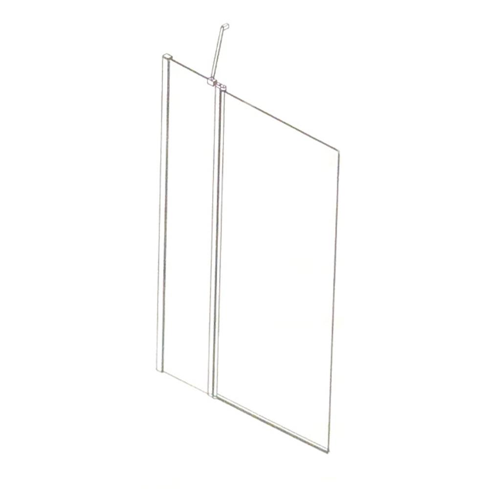 Essential Beta Square Bath Screen - 1400mm x 1000mm