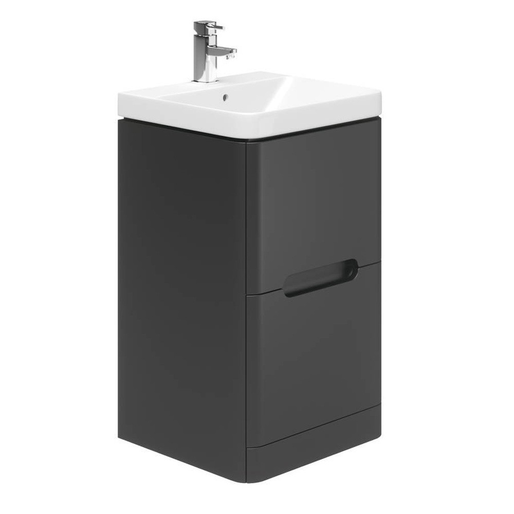 Essential Colorado 500mm Graphite Grey Floor Vanity Unit Basin Primary