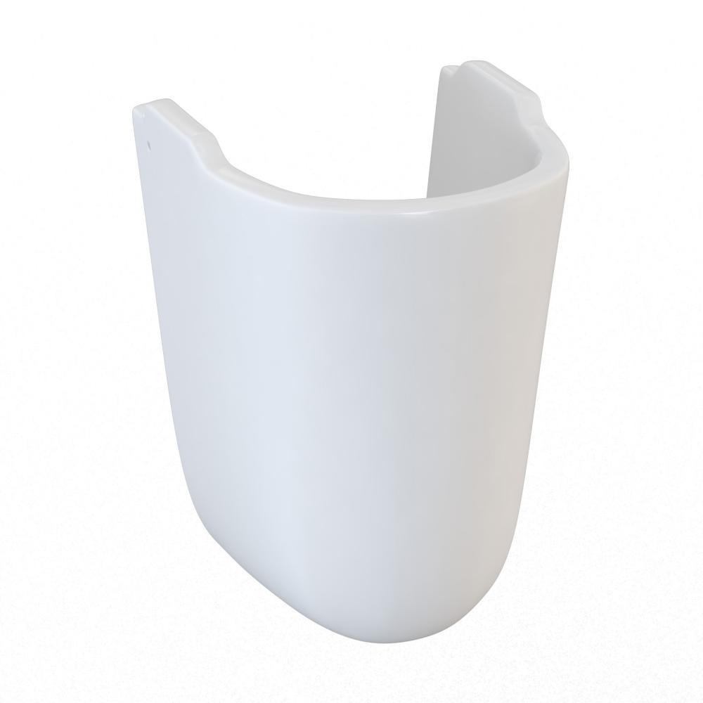 Essential Delta 350mm x 225mm White Semi Pedestal