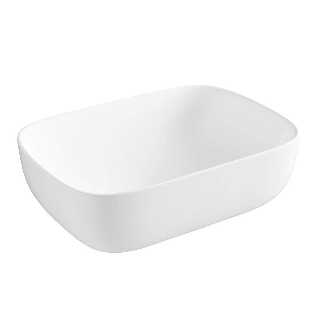 Essential White Epsilon 455Mm X 320Mm Round Freestanding Bowl Basin China
