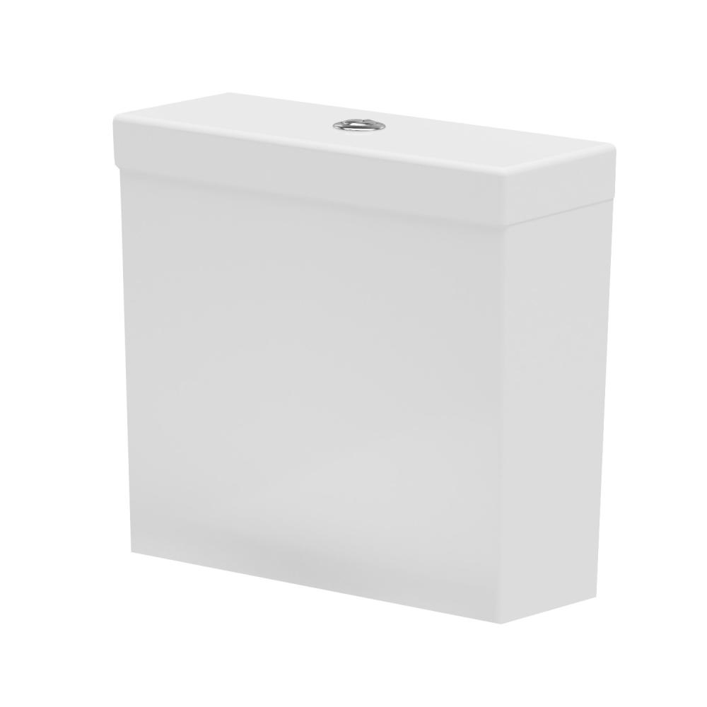Essential Epsilon Square White Dual Flush Cistern & Mechanism Only