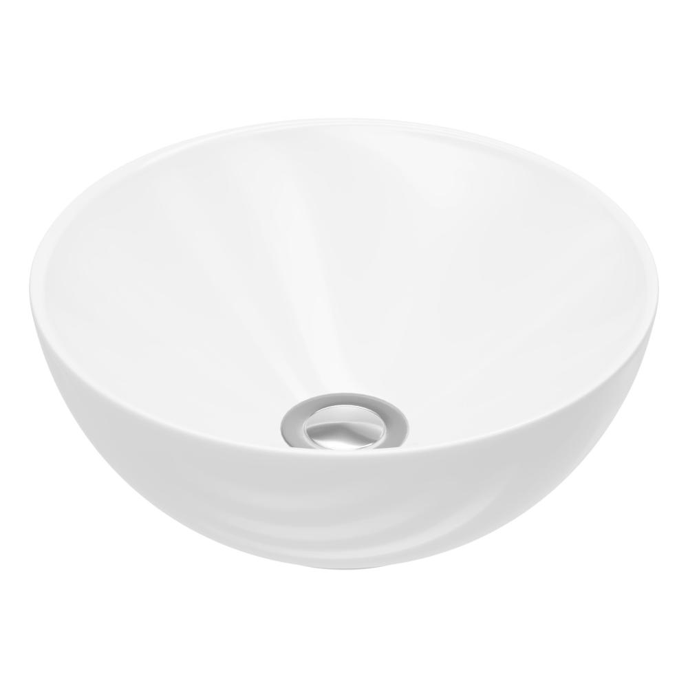 Essential Gamma 375mm Round White Freestanding Bowl Basin