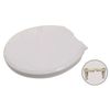 Essential Gamma Oval White Smooth Soft Close Toilet Seat