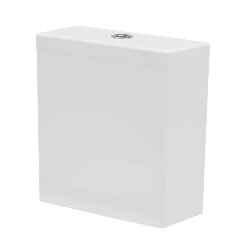 Essential White Gamma Round Dual Flush Cistern & Mechanism Only China