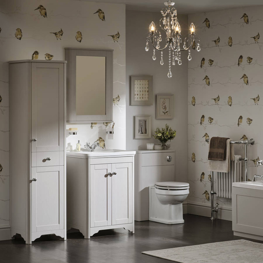 Essential Maine 600mm Cashmere Ash Rectangular Mirror Plumbing