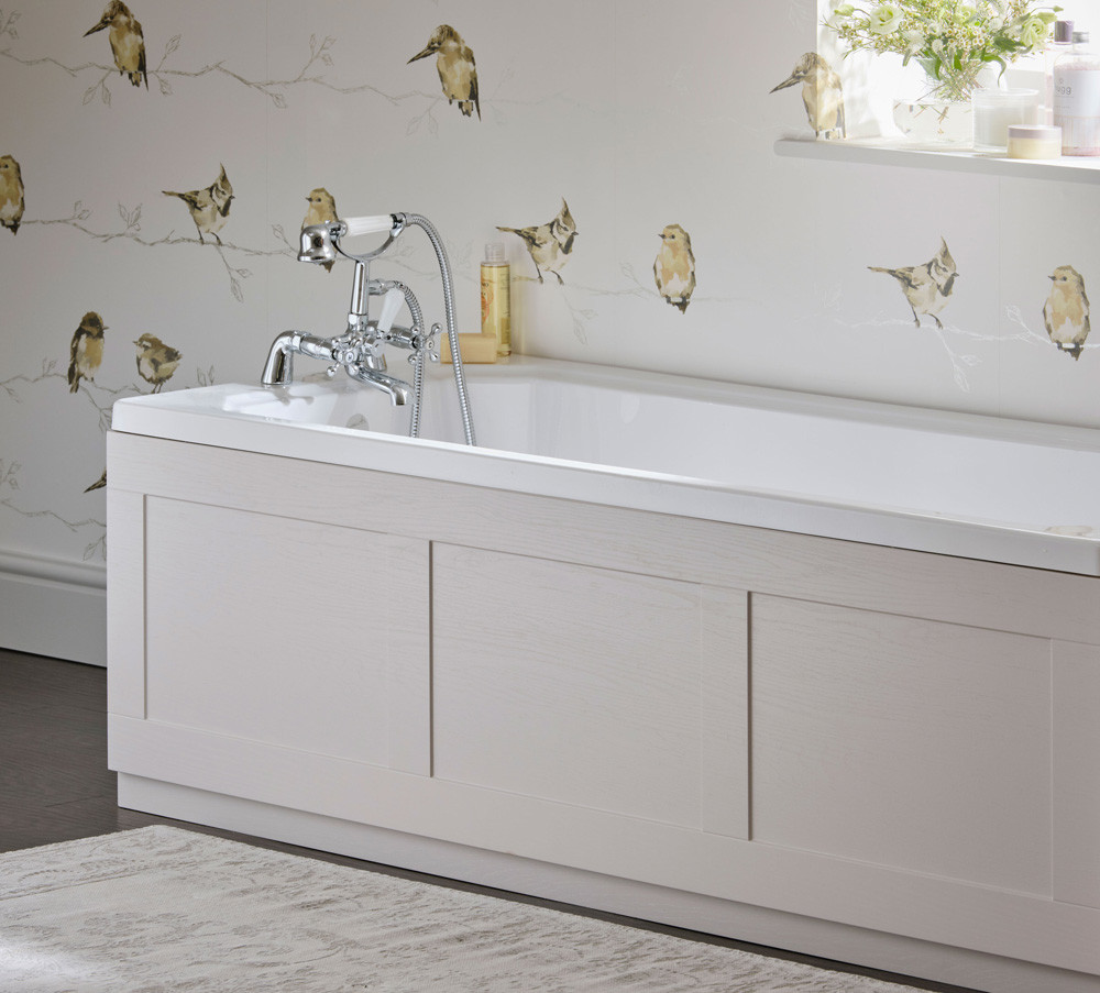 Essential Maine 1700mm Cashmere Ash Front Bath Panel Plumbing Superstore®