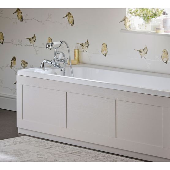Rectangular Front Bath Panel Essential Maine 1700mm Cashmere Ash Front Bath Panel | Plumbing Superstore®