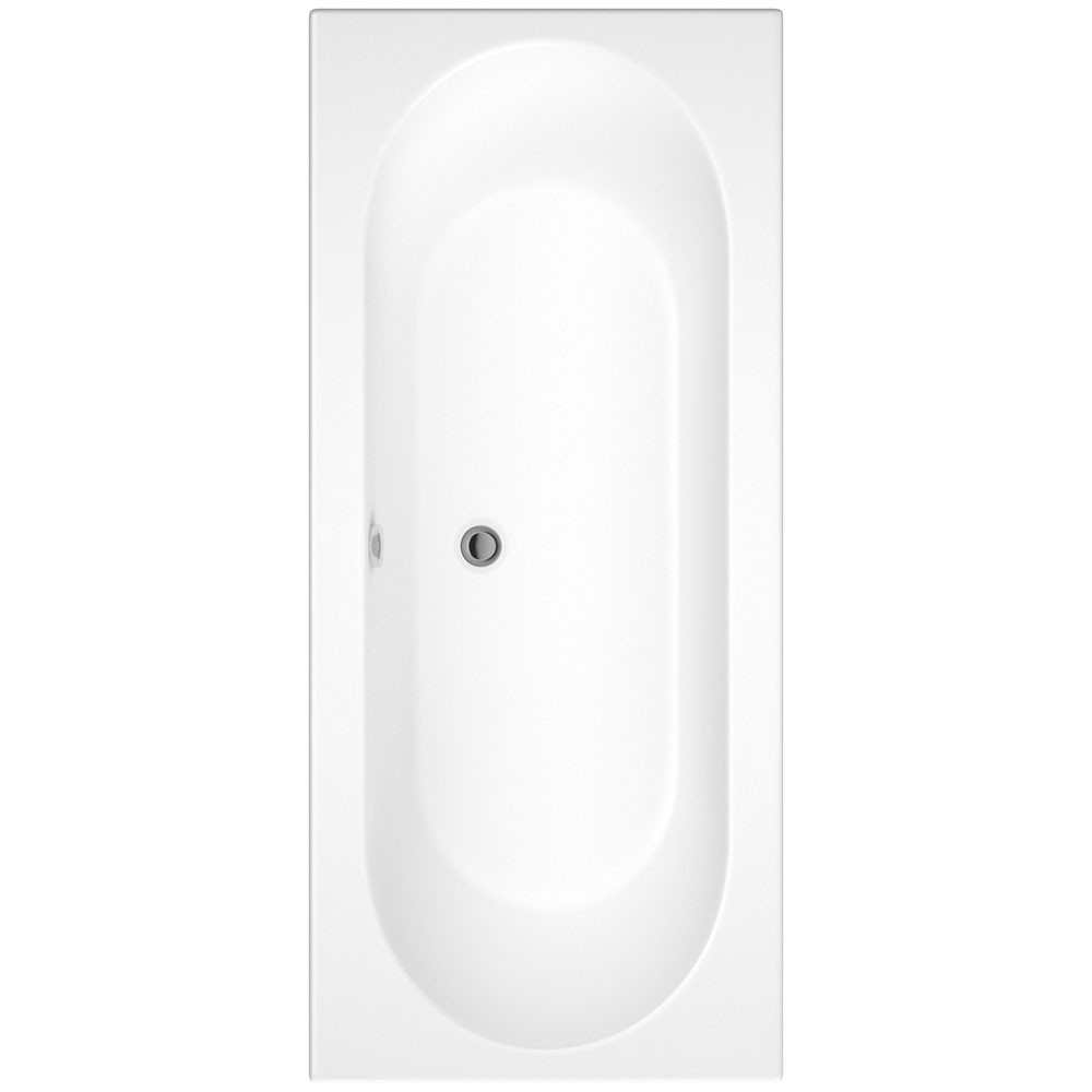 Essential Omicron Geode White Double Ended Bath - 1700mm x 750mm
