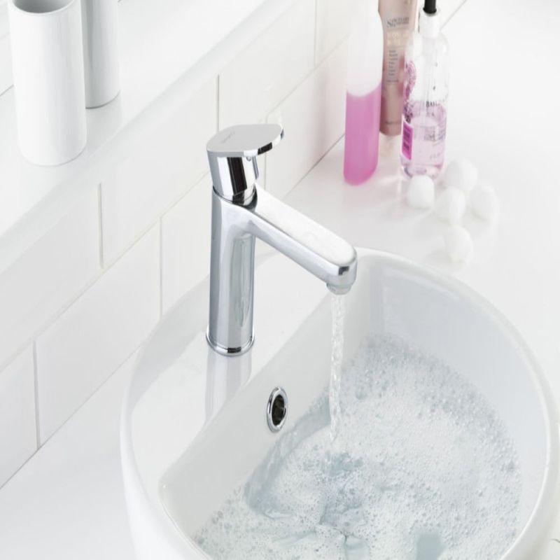 Essential Osmore Chrome Mono Basin Mixer With Click Waste Plumbing
