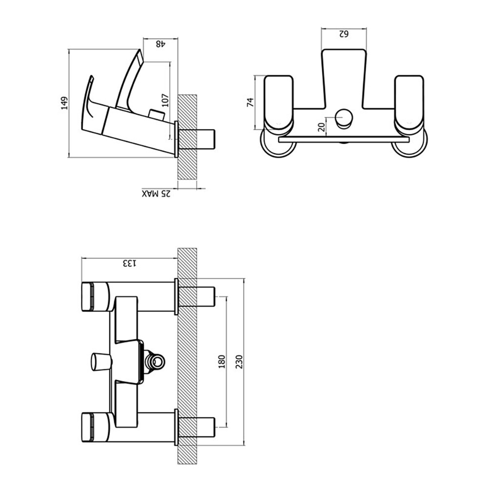 Essential Pisco Chrome Mixer Tap & Shower Set Plumbing Superstore®